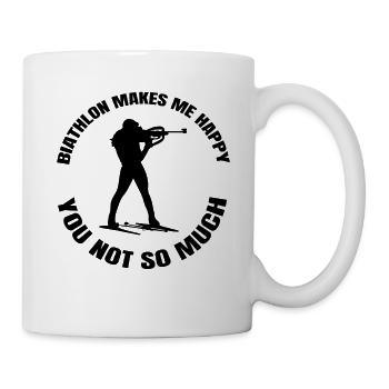 Biathlon Gift Biathlete Skier Winter Sports - Mug - white - Right