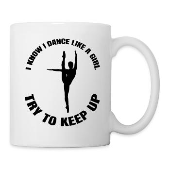 Ballerina Geschenk Ballett Tänzerin Tanzkurs Tanz - Tasse - Weiß - Rechts