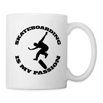 Skateboard Skating Longboard Skater Skateboarding - Mug blanc - blanc - Droite