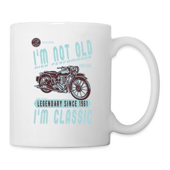 I'm Not Old I'm Classic. Biker birthday 1961 - Mug - white - Right