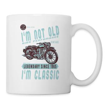 I'm Not Old I'm Classic. Biker Geburtstag 1965 - Tasse - Weiß - Rechts