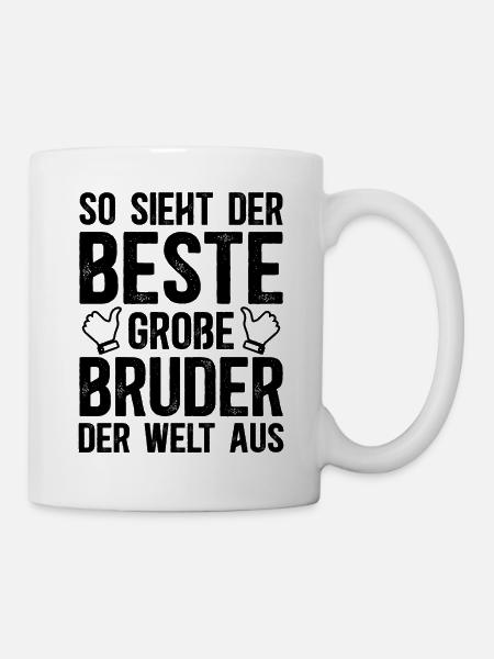 So Sieht Der Beste Große Bruder Der Welt Aus - Tasse - Weiß