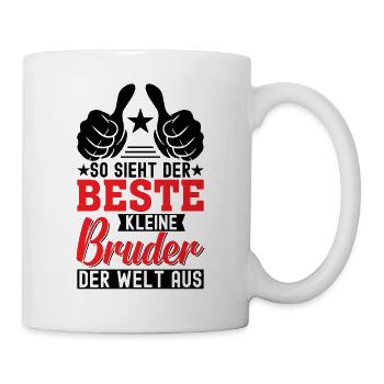 So Sieht Der Beste Kleine Bruder Der Welt Aus - Tasse - Weiß - Rechts
