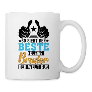 So Sieht Der Beste Kleine Bruder Der Welt Aus - Tasse - Weiß - Rechts