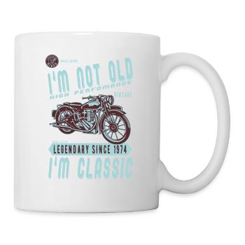 I'm Not Old I'm Classic. Biker Geburtstag 1974 - Tasse - Weiß - Rechts