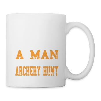 Never Underestimate A Man Who Loves Archery Hunt - Mug - white - Right