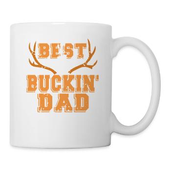 Best Buckin' Dad Ever Retro Funny Archery Hunting - Tasse - Weiß - Rechts