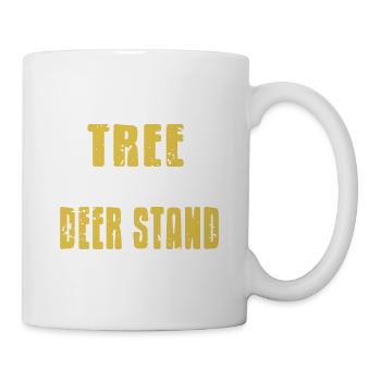 Mon arbre généalogique a un stand de cerf dedans drôle de chasseur - Mug blanc - blanc - Droite