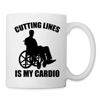 Funny Spinal Cord Injury Wheelchair Cross-Section - Mug - white - Right