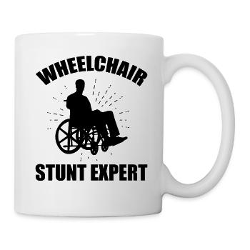 Funny Spinal Cord Injury Wheelchair Cross-Section - Mug - white - Right