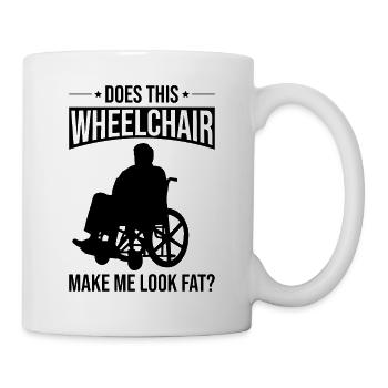 Funny Spinal Cord Injury Wheelchair Cross-Section - Mug - white - Right