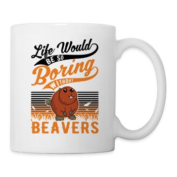 Beaver Gift Beaver Dam - Mug blanc - blanc - Droite