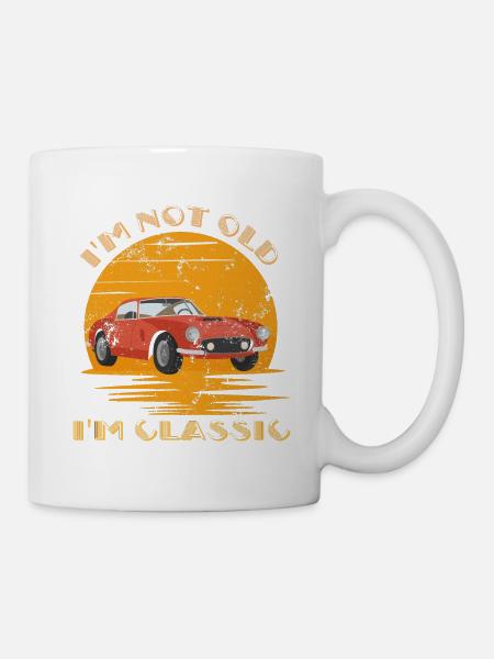 Nicht alt, sondern klassisch - Tasse - Weiß