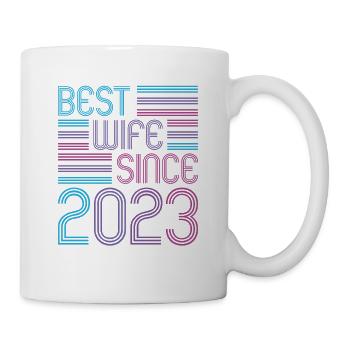 beste Ehefrau seit 2023 1.Hochzeitstag - Tasse - Weiß - Rechts