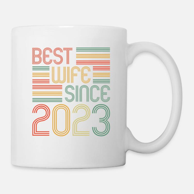 beste Ehefrau seit 2023 1.Hochzeitstag - Tasse - Weiß