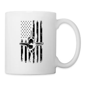 Space Exploration Aerospace Space Travel USA Flag - Tasse - Weiß - Rechts