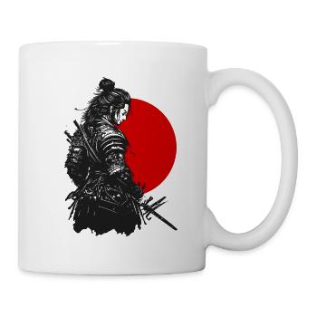 japanischer Samurai Krieger Ninja Karate - Tasse - Weiß - Rechts