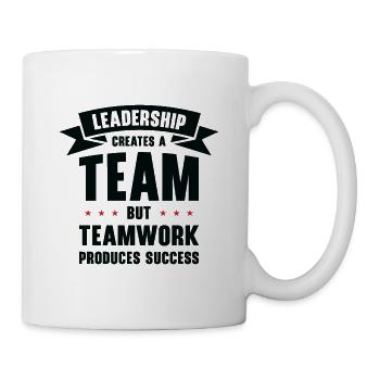 Boss Leadership Teamwork Success Office Work - Mug - white - Right