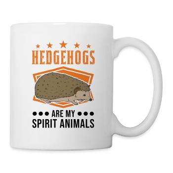 Les hérissons sont mes animaux spirituels Hérisson Épineux - Mug blanc - blanc - Droite