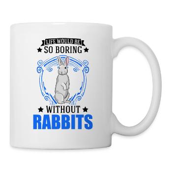 Kaninchen Geschenk Häschen Hase Kaninchen - Tasse - Weiß - Rechts