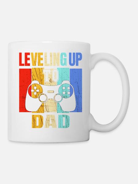Annonce de la grossesse du passage au niveau du père - Mug blanc - blanc