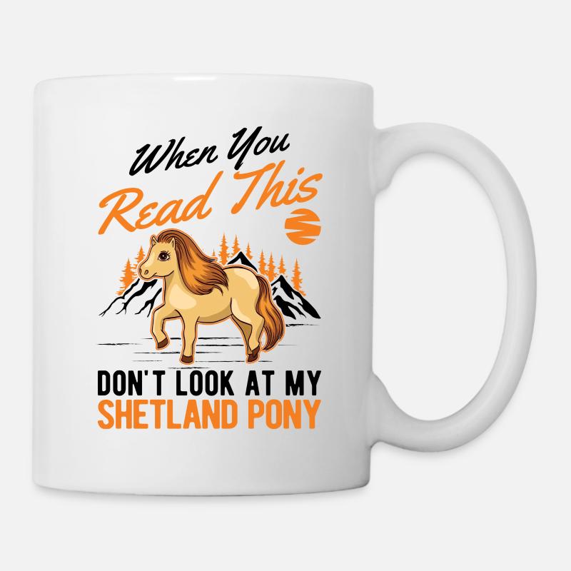 Shetland Pony Geschenk Shetty - Tasse - Weiß