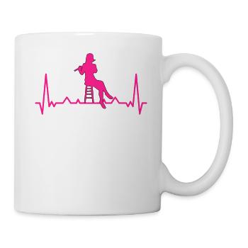 Flûtiste Joueur de flûte - Mug blanc - blanc - Droite