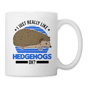 J’aime vraiment Hedgehogs Igel - Mug blanc - blanc - Droite