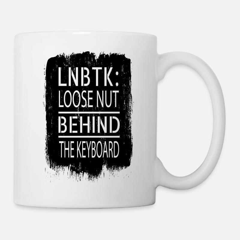 Happy Anonymous Mask Gamer Idée Cadeau Cadeau - Mug blanc - blanc