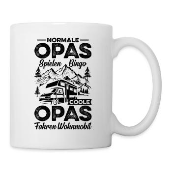 Coole Opas Fahren Wohnmobil - Tasse - Weiß - Rechts