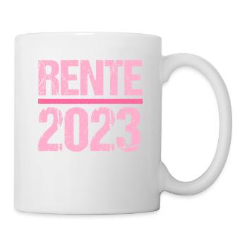 Rentner 2023 Rentnerin 2023 Rente 2023 - Tasse - Weiß - Rechts