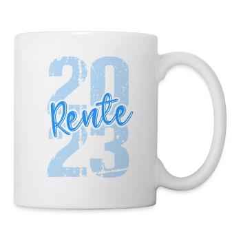 Rentner 2023 Rentnerin 2023 Rente 2023 - Tasse - Weiß - Rechts