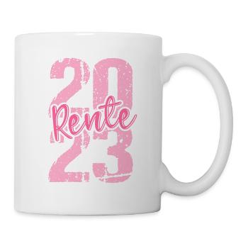 Rentner 2023 Rentnerin 2023 Rente 2023 - Tasse - Weiß - Rechts