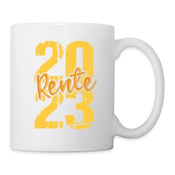Rentner 2023 Rentnerin 2023 Rente 2023 - Tasse - Weiß - Rechts