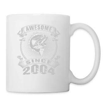 Génial depuis 2004. Angel, l’anniversaire du pêcheur - Mug blanc - blanc - Droite