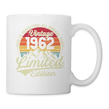 Vintage Geburtstagsgeschenk 1962 Limited Edition - Tasse - Weiß - Rechts