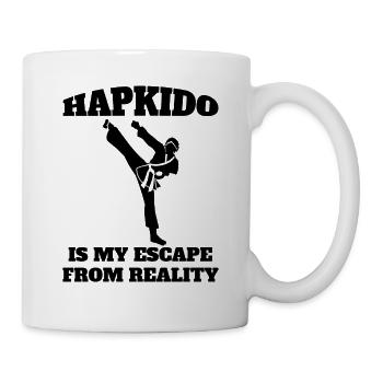 Hapkido Aikido Kampfkunst Karate Kampfsport Judo - Tasse - Weiß - Rechts