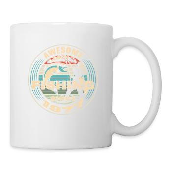 Awesome since 1977. Angel, Angler's Birthday - Mug - white - Right
