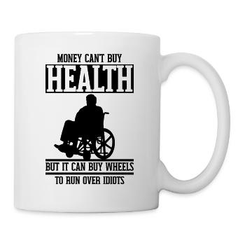 Funny Spinal Cord Injury Wheelchair Cross-Section - Mug - white - Right