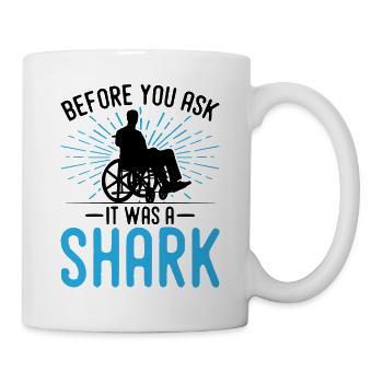 Funny Spinal Cord Injury Wheelchair Cross-Section - Mug - white - Right