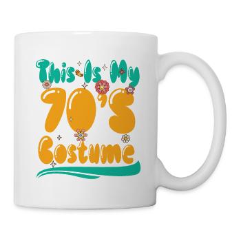 70s Outfit For Women & Men, This Is My 70s Costume - Mug - white - Right