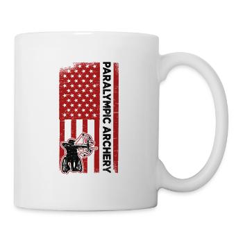 USA Archery Athlete Sport Game - Mug blanc - blanc - Droite