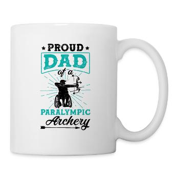 Proud Dad Archery Athlete Sport Game - Mug blanc - blanc - Droite