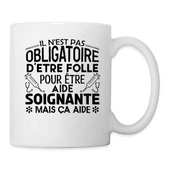 infirmière Soignante cadeau aide soignante !! - Mug blanc - blanc - Droite