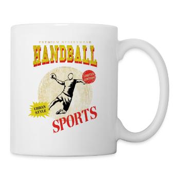 Handball Handball Player Handball Player Vintage Retro - Mug blanc - blanc - Droite