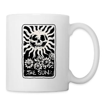 The Sun Skeleton Skull Tarot Card - Tasse - Weiß - Rechts