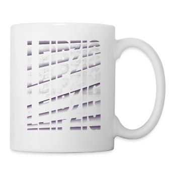 Leipzig Deutschland Stadt Schrift Skyline Heimat - Tasse - Weiß - Rechts