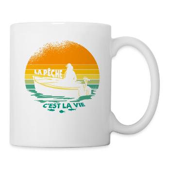 La Pêche C'est la Vie, idee gift dad fisherman - Mug - white - Right