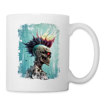 Punk Zombie Skull - Mug - white - Right