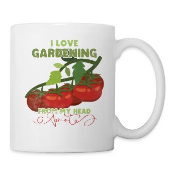 I Love Gardening From My Head Tomatoes - Mug - white - Right